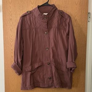maurice’s mauve utility jacket